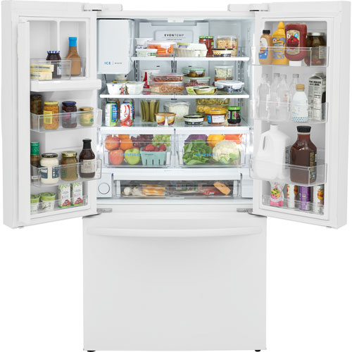 Frigidaire 36" 27.8 Cu. Ft. French Door Refrigerator with Water & Ice Dispenser - White