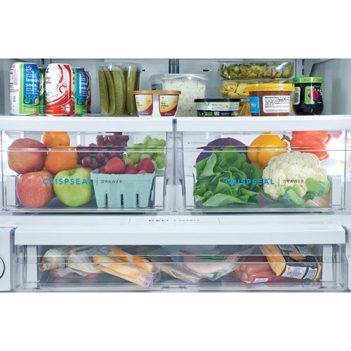 Frigidaire 36" 27.8 Cu. Ft. French Door Refrigerator with Water & Ice Dispenser - White