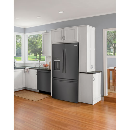 Frigidaire 36" 27.8 Cu. Ft. French Door Refrigerator with Dispenser - Black Stainless