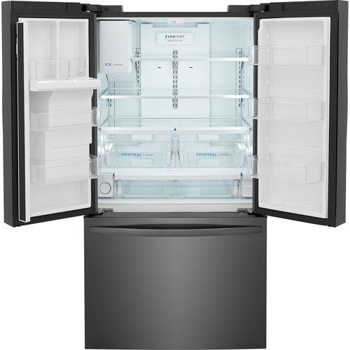 Frigidaire 36" 27.8 Cu. Ft. French Door Refrigerator with Dispenser - Black Stainless