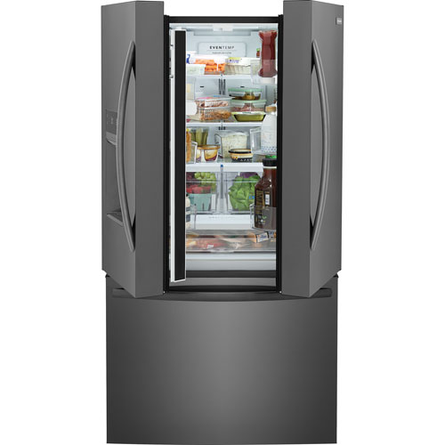 Frigidaire 36" 27.8 Cu. Ft. French Door Refrigerator with Dispenser - Black Stainless
