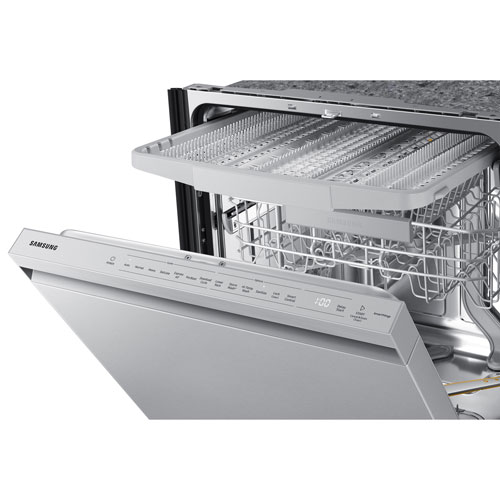 Front Control Dishwasher With Hybrid Interior In Stainless Steel
