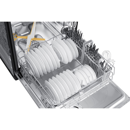 Lave-vaisselle encastrable 24 po 44 dB avec troisième panier de Samsung - Inox