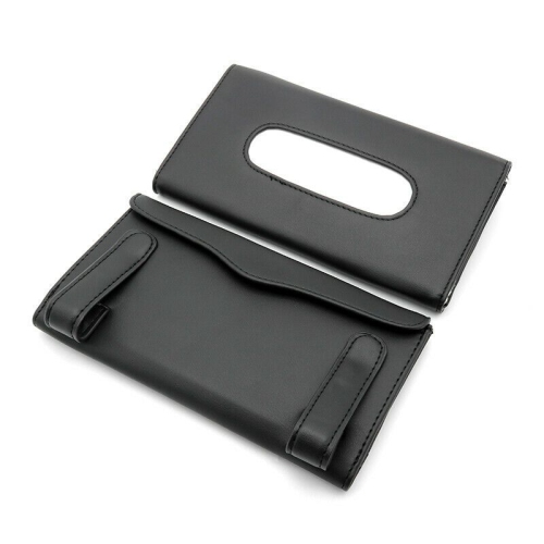Porte-papier-mouchoir pour pare-soleil pour porte-masque de voiture pour pare-soleil porte-boîte de papier-mouchoir en cuir pu
