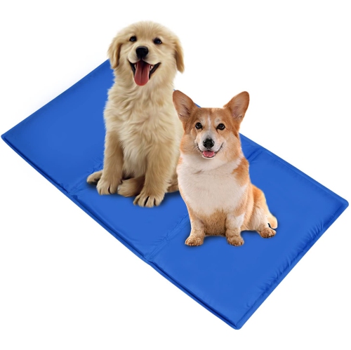 Dog Pet Cooling Mat Ice Gel Self Cooling Pad XL SIZE Summer Cat Stay Cool Sleeping Mattress for Home & Travel & Cars Crates, Kennels and Beds 36x30