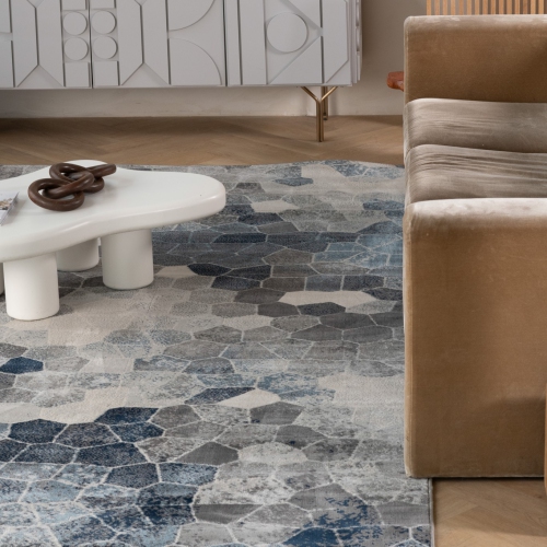 Tapis d'intérieur géométrique contemporain Rug Branch