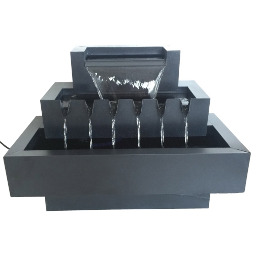 HI-LINE GIFT LTD  Multi-Level Rectangular Zinc Metal Fountain