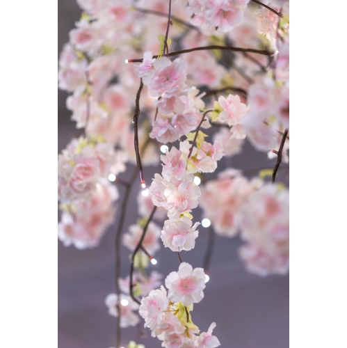 Hi-Line Gift Ltd Medium Pink Cherry Blossom Tree with 84 Warm White LED