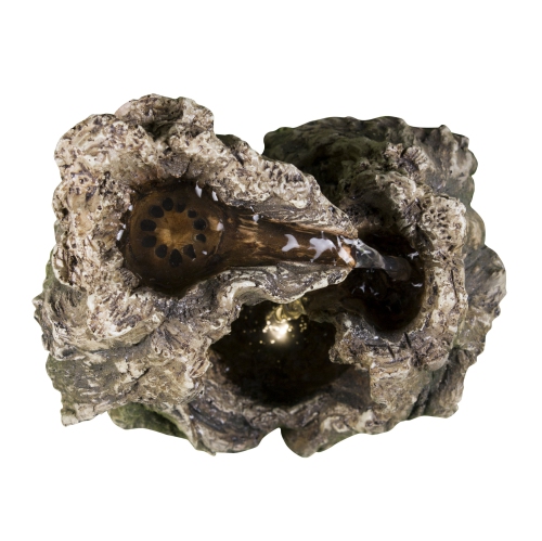 Hi-Line Gift Ltd Tree Trunk Fountain with LED