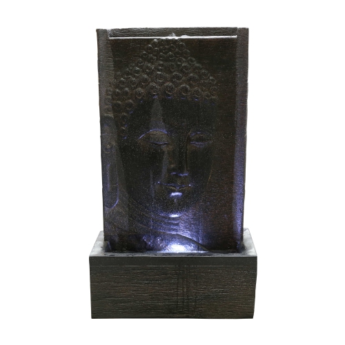 HI-LINE GIFT LTD  32In Buddha Wall Fountain With 4 Wt Led
