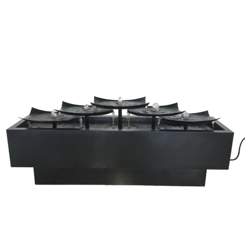 HI-LINE GIFT LTD  Multi Level Zinc Metal Plates Fountain