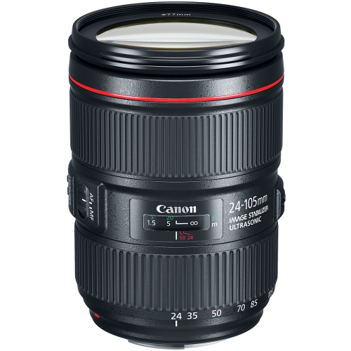 Canon EF 24-105mm f/4L IS II USM Lens + Filter + Cap Keeper Base Bundle
