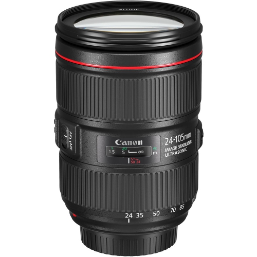 Canon EF 24-105mm f/4L IS II USM Lens + Filter + Cap Keeper Base Bundle