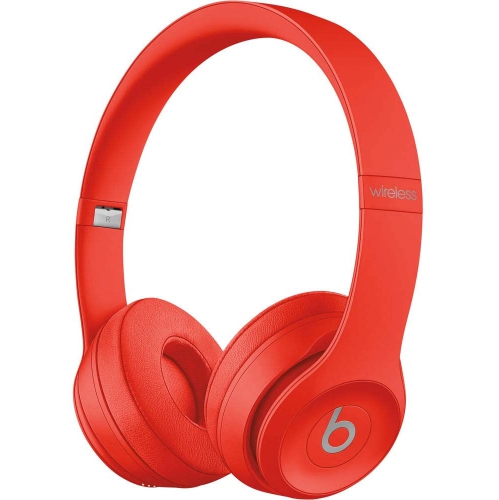 Refurbished (Good) - Beats by Dre - Beats Solo3 Wireless On-Ear Headphones  - (Citrus Red)