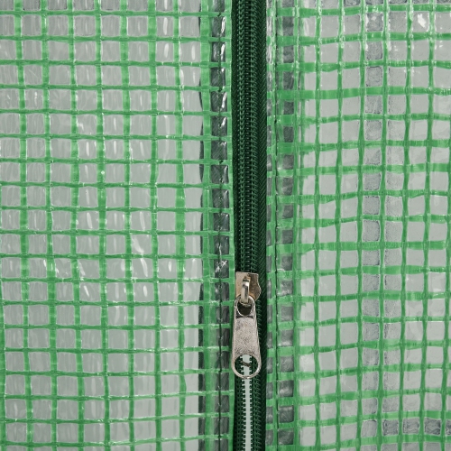 Outsunny 56" x 54" x 74" Walk-in Greenhouse Portable Garden Plant Flower Seed Warm House with 8 Shelves Outdoor Plant Growth Hot House PE Cover Green