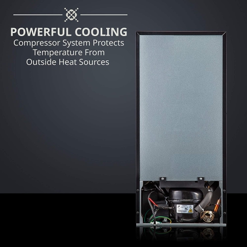 Ivation 18 Bottle Compressor Wine Cooler Refrigerator w/Lock | Large Freestanding Wine Cellar For Red, White, Champagne or Sparkling Wine | 41f-64f