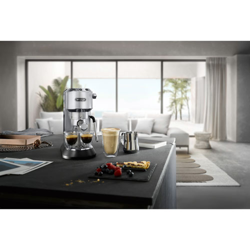 De Longhi Dedica Arte Manual Espresso Machine Silver Best Buy