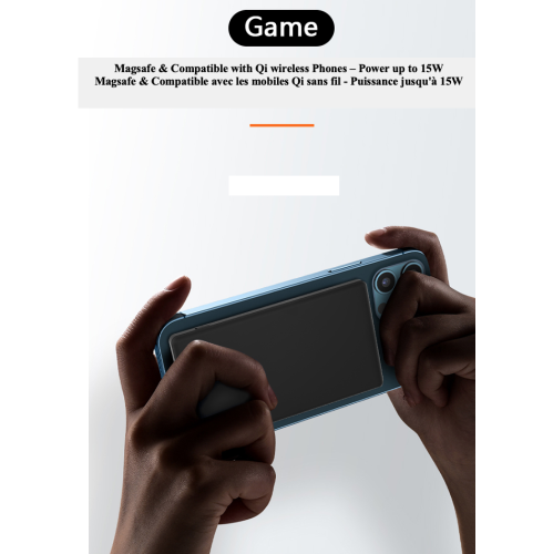 Chargeur portable 3-en-1 sans fil rapide magnétique MagSafe LIFESTYLE DE STIMULA pour Apple