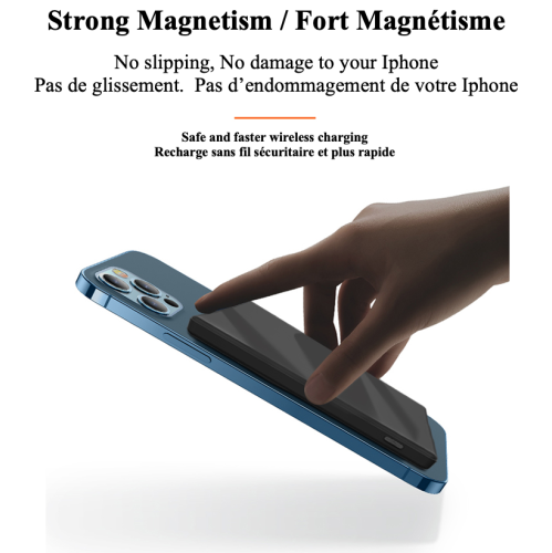 Chargeur portable 3-en-1 sans fil rapide magnétique MagSafe LIFESTYLE DE STIMULA pour Apple