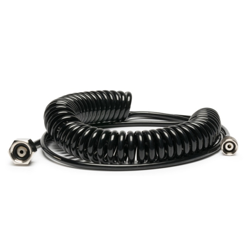 Iwata-Medea 10' Cobra Coil Airbrush Hose with Iwata Airbrush Fitting and 1/4" Compressor Fitting