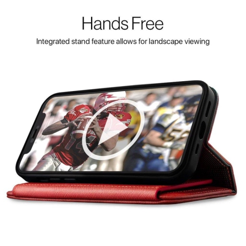 iPhone 12 / 12 Pro - MagSafe Sunset Blvd Magnetic Wallet Case, Red