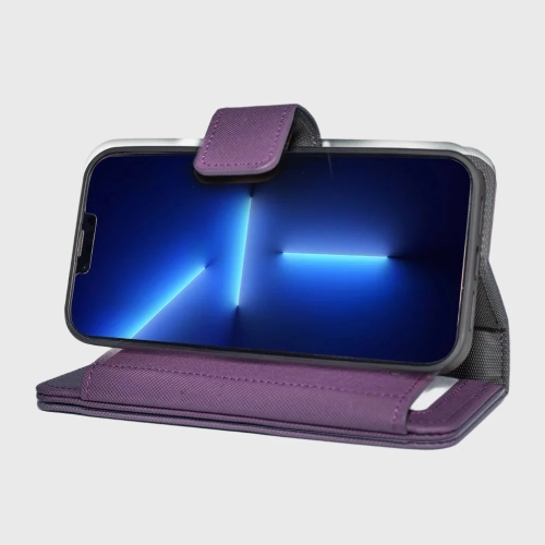 iPhone 13 - MagSafe Sunset Blvd Magnetic Wallet Case, Purple - 8 card slot