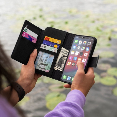 iPhone 13 Pro Max - MagSafe Sunset Blvd Magnetic Wallet Case, Black