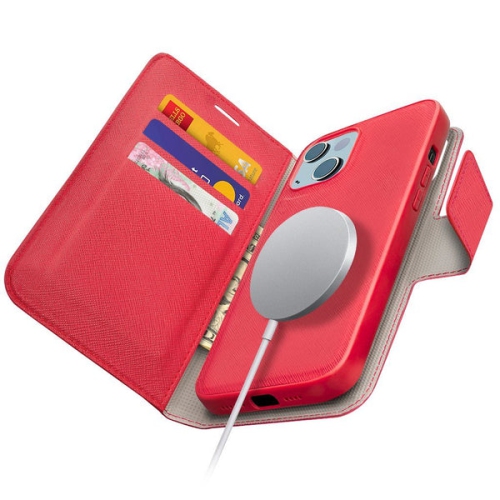 iPhone 13 Mini – Étui portefeuille MagSafe Broadway, rouge