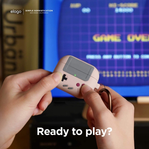 AirPods 3 Case Cover - Compatible with AirPods 3rd Generation, Classic Game Player Design with Keychain, Durable Silicone Construction, Supports