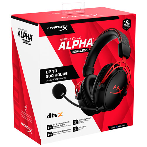 Casque de jeu sans fil Cloud Alpha RF de HyperX - Noir
