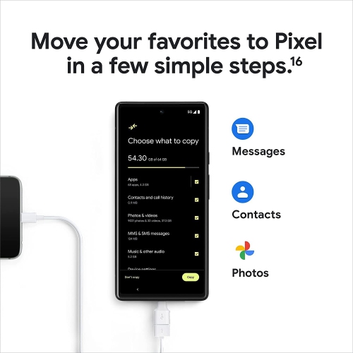 Google Pixel 6 (5G) 128GB (Canadian Model GB7N6) Unlocked - Stormy Black - Certified Refurbished by GOOGLE - Refurbished condition - Image 5