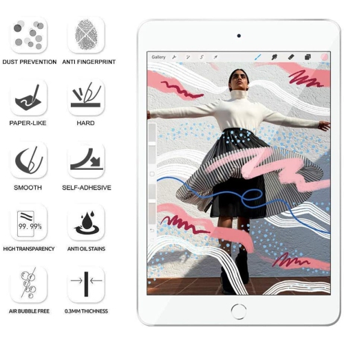 Screen Protector for ipad pro 12.9-Inch(,Compatible with Apple Pencil Face ID/High Touch Sensitivity/Anti-Glare/Scratch Resistant-(2pack)