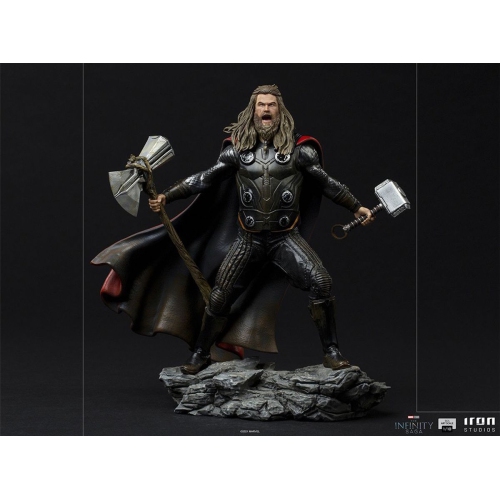 Marvel 1:10 Art Scale Series Avengers Endgame 9 Inch Statue Battle Diorama - Thor Ultimate Iron Studios 908678