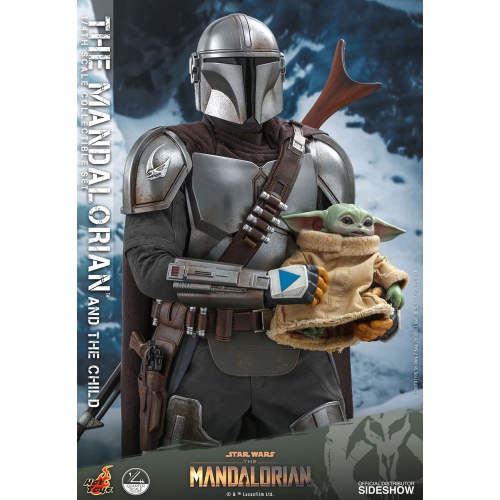 Star Wars The Mandalorian 18 Inch Action Figure 1/4 Scale - The Mandalorian and The Child Hot Toys 907267