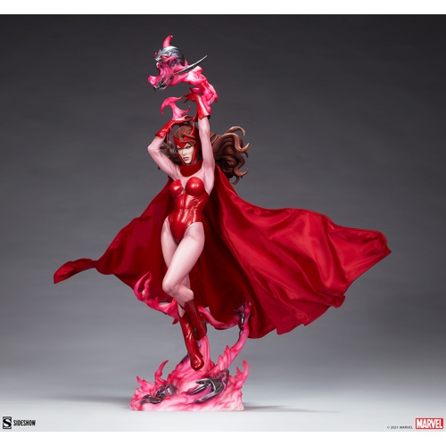 Marvel Collectible 29 Inch Statue Figure Premium Format - Scarlet Witch Sideshow 300485