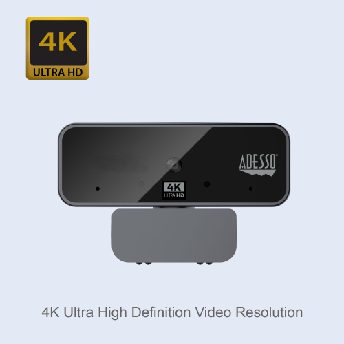 Adesso 30 fps Fixed Focus UHD Webcam