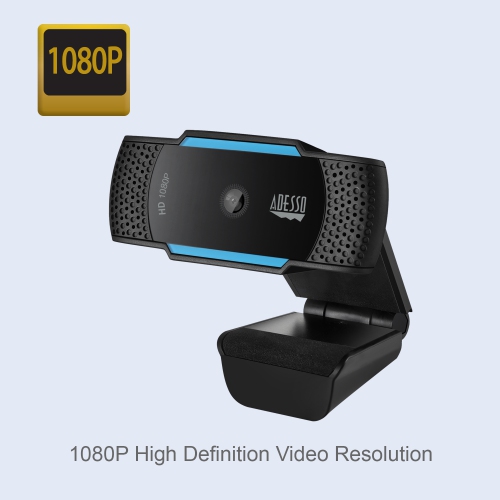 Adesso 30 fps Auto Focus FHD Webcam