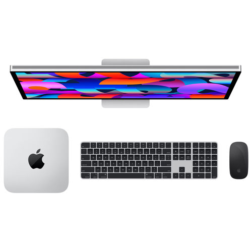 Apple Studio Display 27" 5K Retina Nano-Texture Glass Monitor w/ VESA Mount Adapter (MMYX3VC/A) - Silver