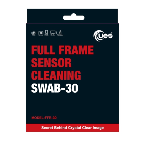 UES FFR30 DSLR or SLR Digital Camera Cleaning Swabs for Full-Frame Sensors Cleaning Value Package