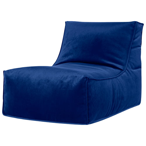 Rock Velvet Bean Bag Chair - Indigo Blue