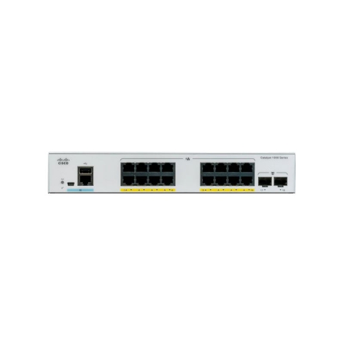 Cisco Catalyst 1000-16T-2G-L - Switch - managed - 16 x 10/100/1000 + 2 x Gigabit SFP - rack-mountable