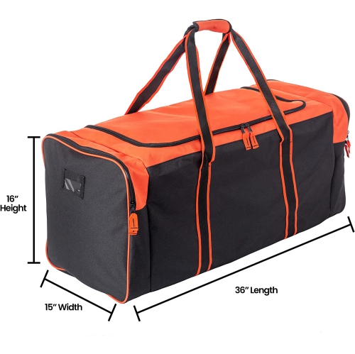 Jetstream Heavy Duty Multi Pocket Large Sports Gym Equipment 3-Pocket Travel Duffel Bag