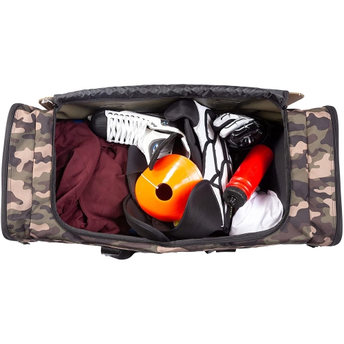 Jetstream Heavy Duty Multi Pocket Large Sports Gym Equipment 3-Pocket Travel Duffel Bag