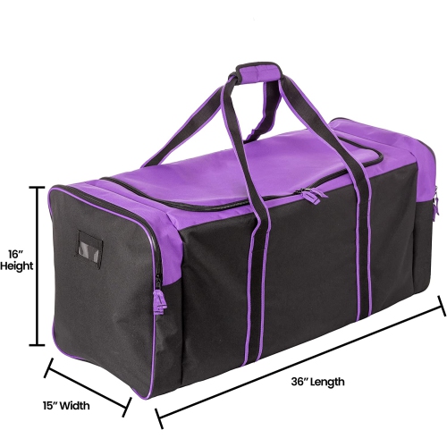 Jetstream Heavy Duty Multi Pocket Large Sports Gym Equipment 3-Pocket Travel Duffel Bag