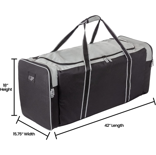 Jetstream Heavy Duty Multi Pocket Large Sports Gym Equipment 3-Pocket Travel Duffel Bag