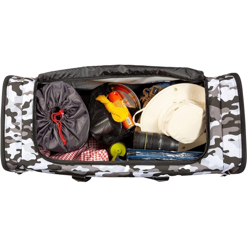 Jetstream Heavy Duty Multi Pocket Large Sports Gym Equipment 3-Pocket Travel Duffel Bag