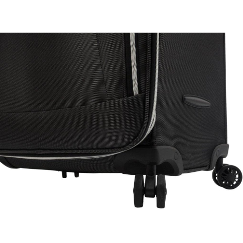 Air Canada Envoy 2 Piece Softside Expandable Luggage Set with USB Port and Push-Button Handle - Rolling Wheeled Spinner Travel Lightweight Suitcase,