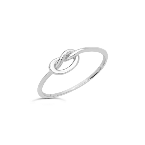 Sterling Silver Thin Love Knot Ring