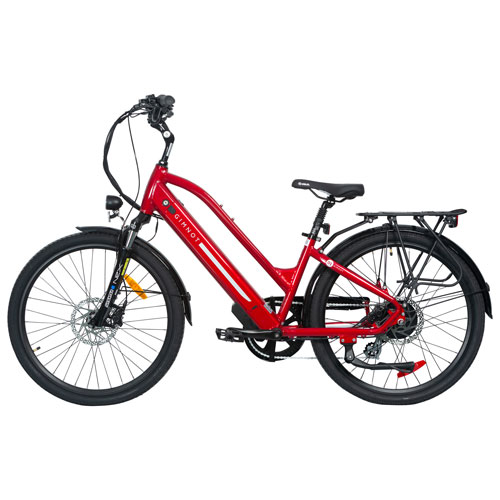 Petit vélo de ville électrique de 500 W D1 de Gimnot avec autonomie maximale de 90 km - Rouge