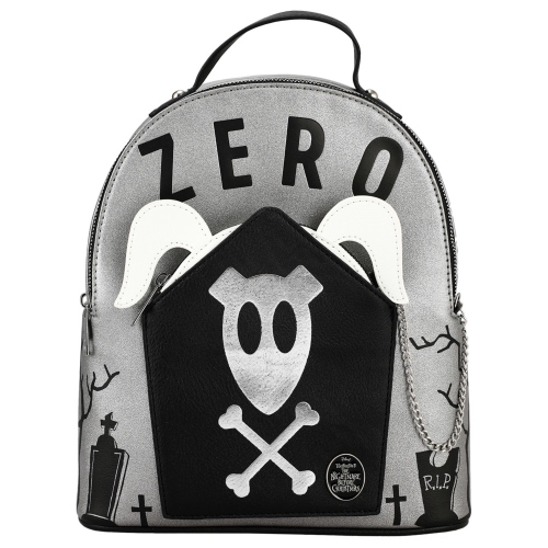 Nightmare Before Christmas Zero Graveyard Metallic Mini Backpack with Removable Coin Pouch
